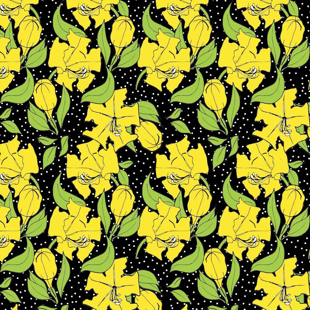 Trumpet Fanta pattern design by © Nanjala Design for UndaMeta