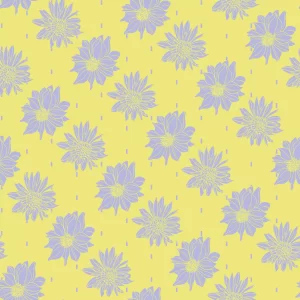 Dahlia Rain Electric Yellow_ by Teresa Lubano