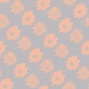 Dahlia Rain Peach_ by Teresa Lubano