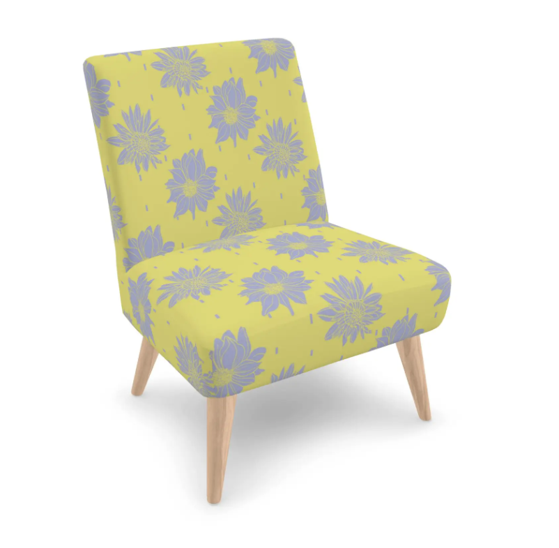 Dahlia Rain Electric Yellow Chair2