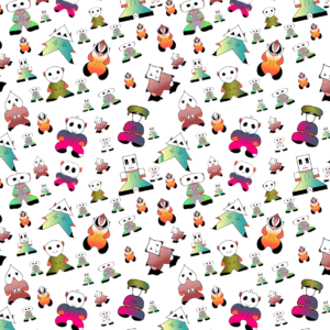 Supadult pattern design by © Arrie Emma for UndaMeta