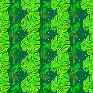 Blooming plants pattern design by © Anna Okumu for UndaMeta