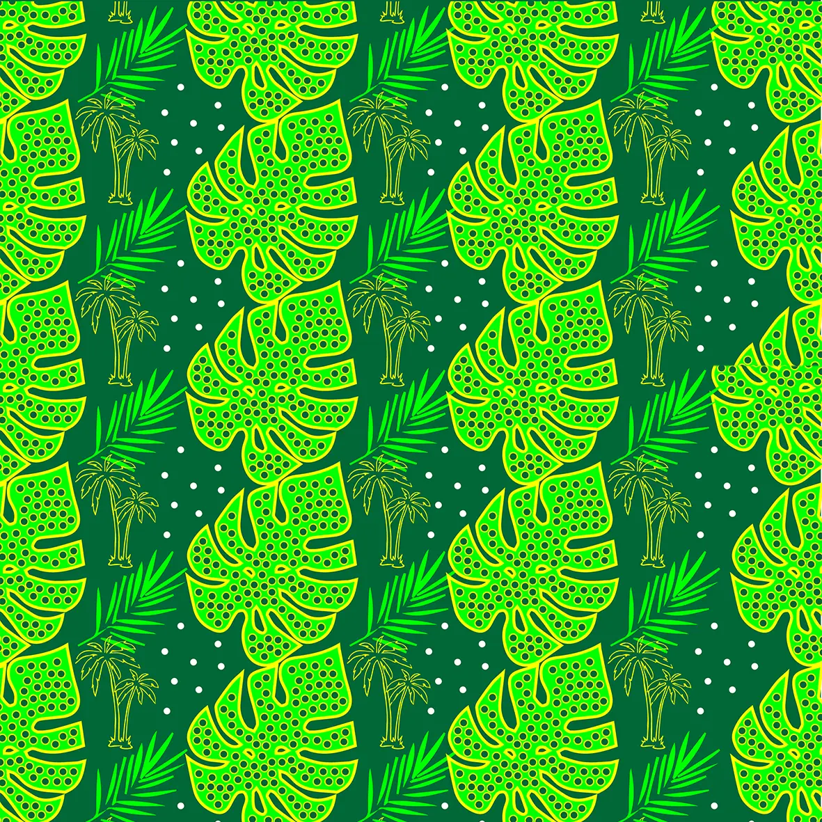 Blooming plants pattern design by © Anna Okumu for UndaMeta