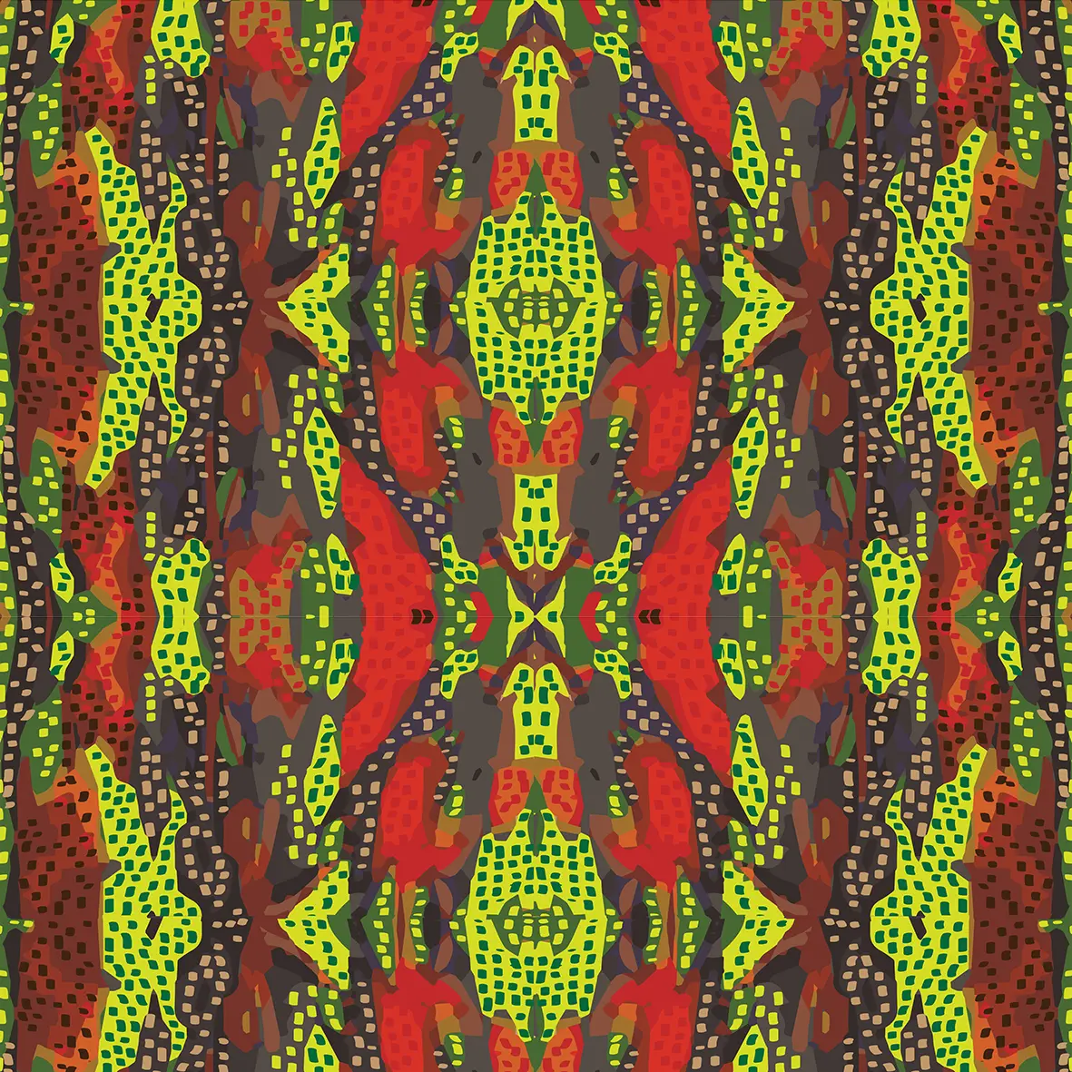 Eucalyptus bark red pattern design by © Anna Okumu for UndaMeta