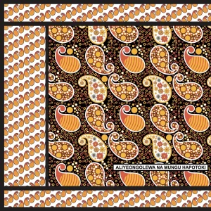 Korosho Khanga Kahawia pattern design by © Anna Okumu for UndaMeta