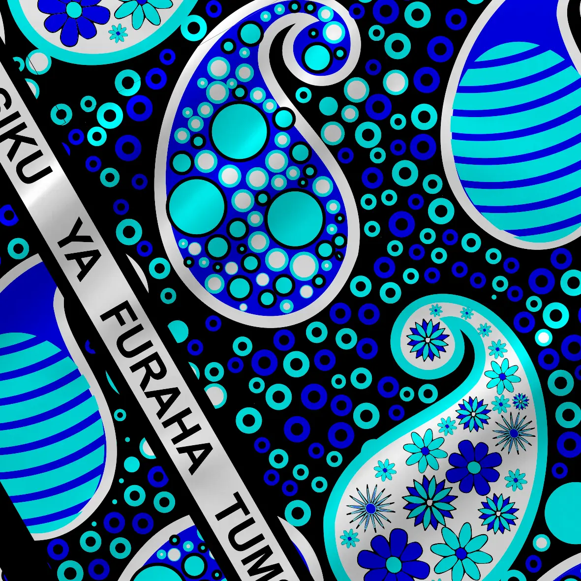 Korosho Khanga zoom in pattern design by © Anna Okumu for UndaMeta