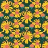 Mexican Sunflower Tropics pattern design by © Nanjala Design for UndaMeta