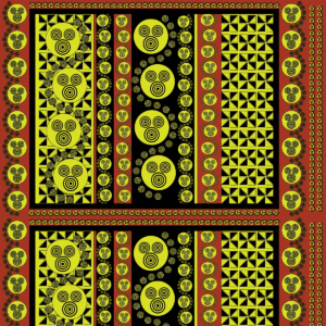 The Afric Print 2 colorways by © Annaokumumbogo for UndaMeta