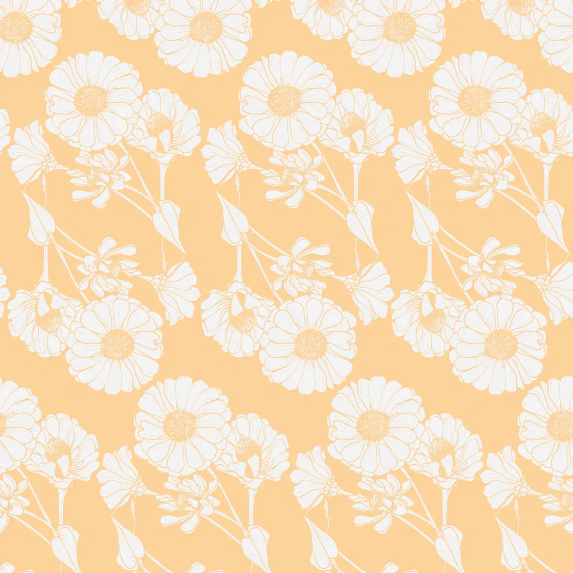 Zinnia Chill pattern design by © Nanjala Design for UndaMeta