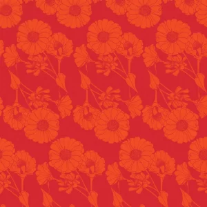 Zinnia Stampede pattern design by © Nanjala Design for UndaMeta