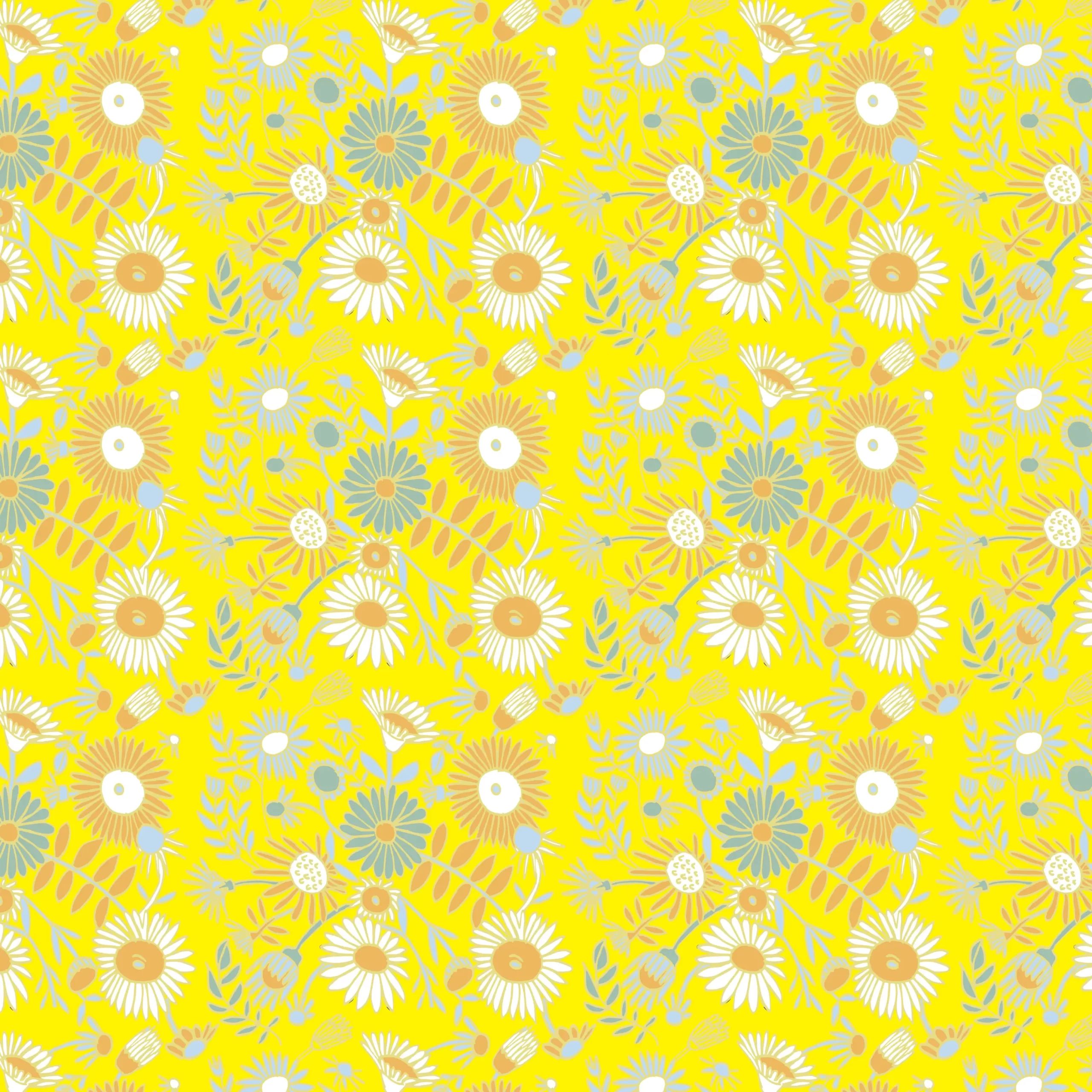 Ditzy Maua Lemon pattern design by © Nanjala Design for UndaMeta