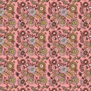 Ditzy Maua Rosy pattern design by © Nanjala Design for UndaMeta