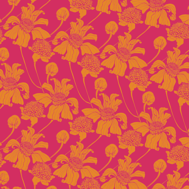 Tithonia pattern design by © Nanjala Design for UndaMeta