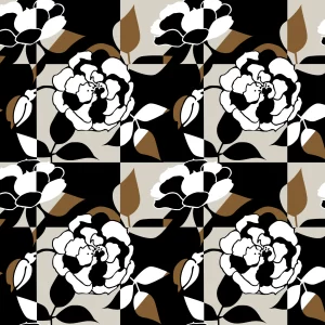 Wild Rosy Linen pattern design by © Nanjala Design for UndaMeta