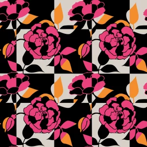 Wild Rosy Popsicle pattern design by © Nanjala Design for UndaMeta