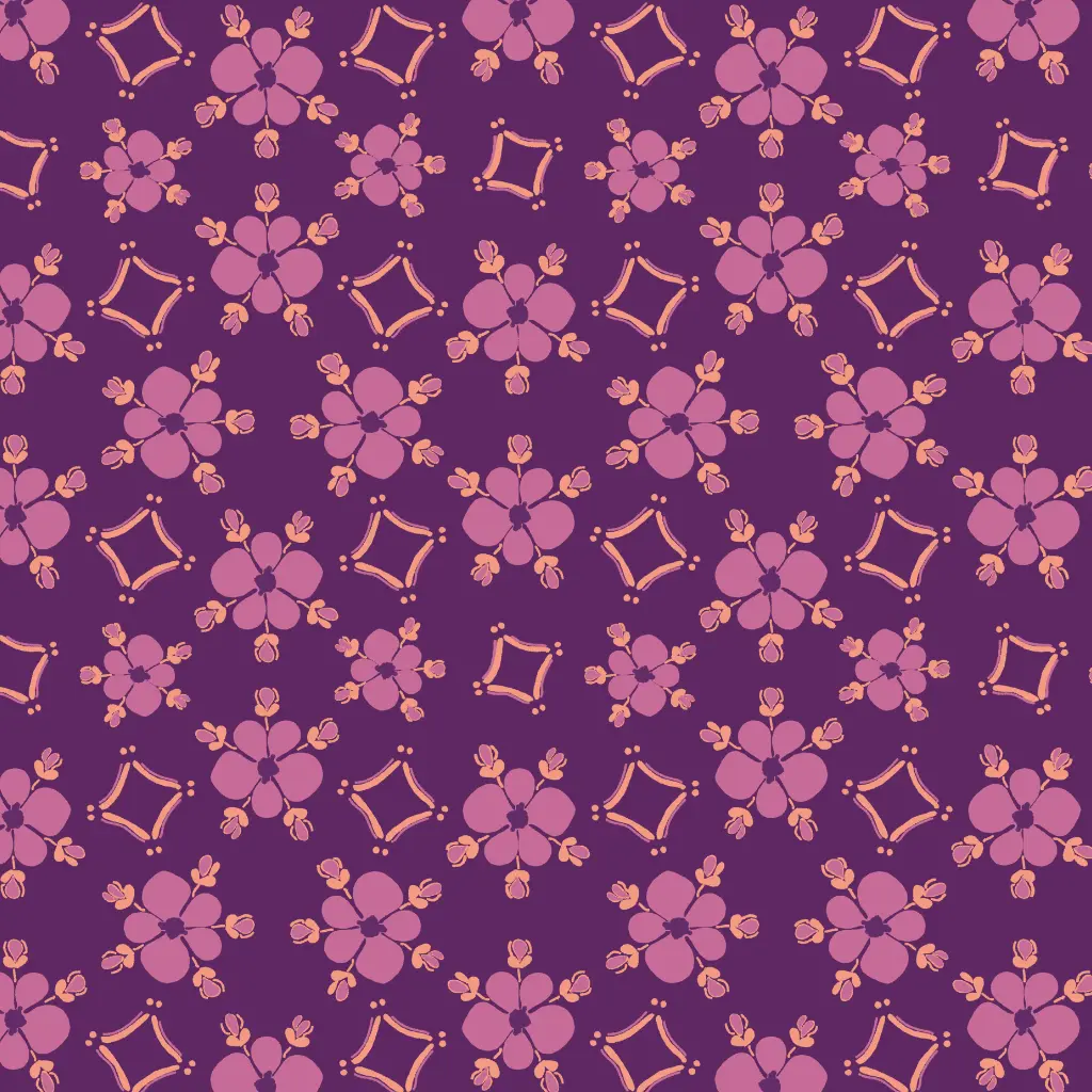 Pink Periwinkle pattern design by © Munui Space for UndaMeta