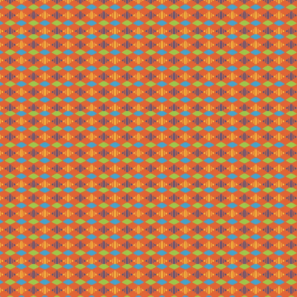 African motif by Nyatetu for Undameta in orange