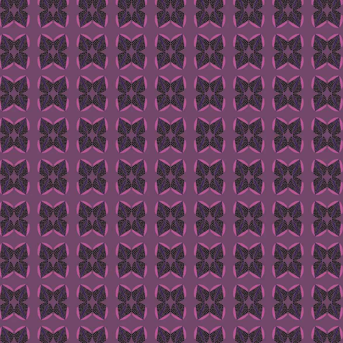 Bow tie by Nyatetu for Undameta in purple and black