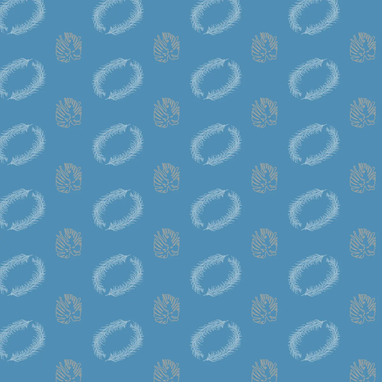 Walking on Air by Nyatetu for Undameta, in sky blue, white