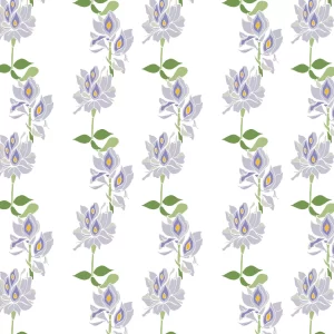 Hyacinth Dawn pattern design by © Nanjala Design for UndaMeta