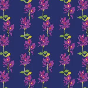 Hyacinth Dusk pattern design by © Nanjala Design for UndaMeta