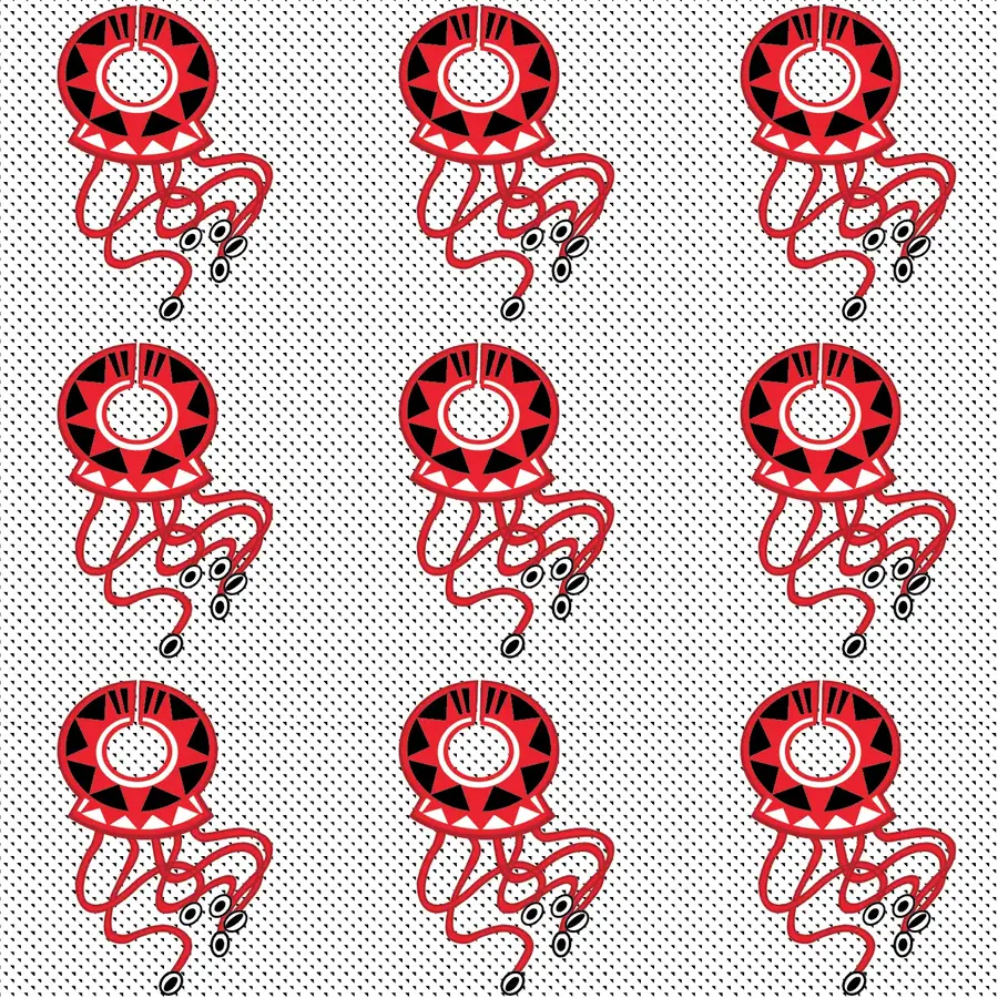 Enkarewa Nyekundu pattern design by © Nanjala Design for UndaMeta