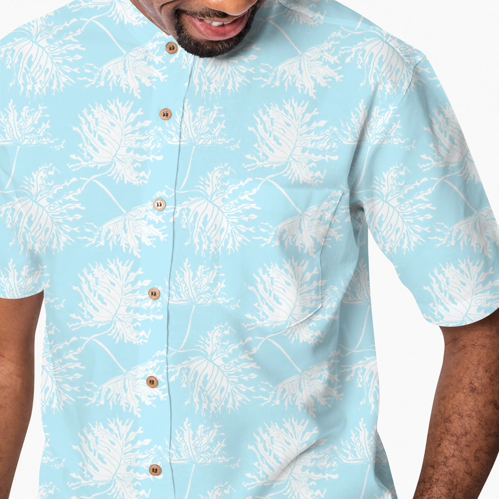 Monstera Light model in dress, front view by © 2025 Nanjala Design for UndaMeta