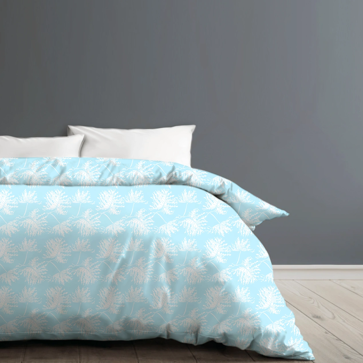Monstera Light duvet cover by © 2025 Nanjala Design for UndaMeta