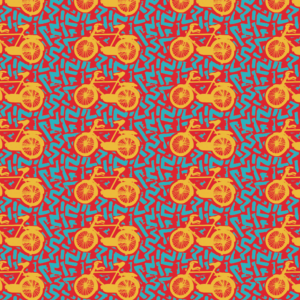 Baiskeli Zigi pattern design by © Nanjala Design for UndaMeta