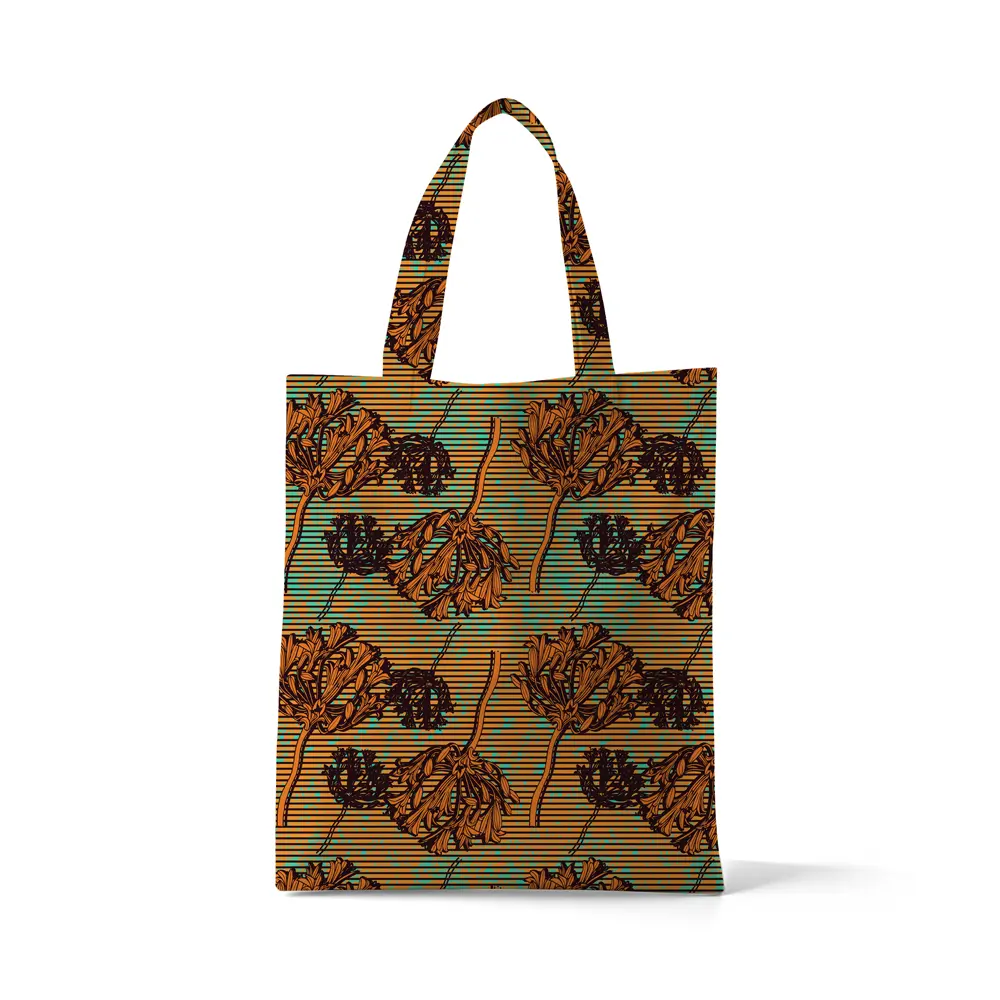 Agapanthus Ginger Snap tote bag by © Nanjala Design for UndaMeta