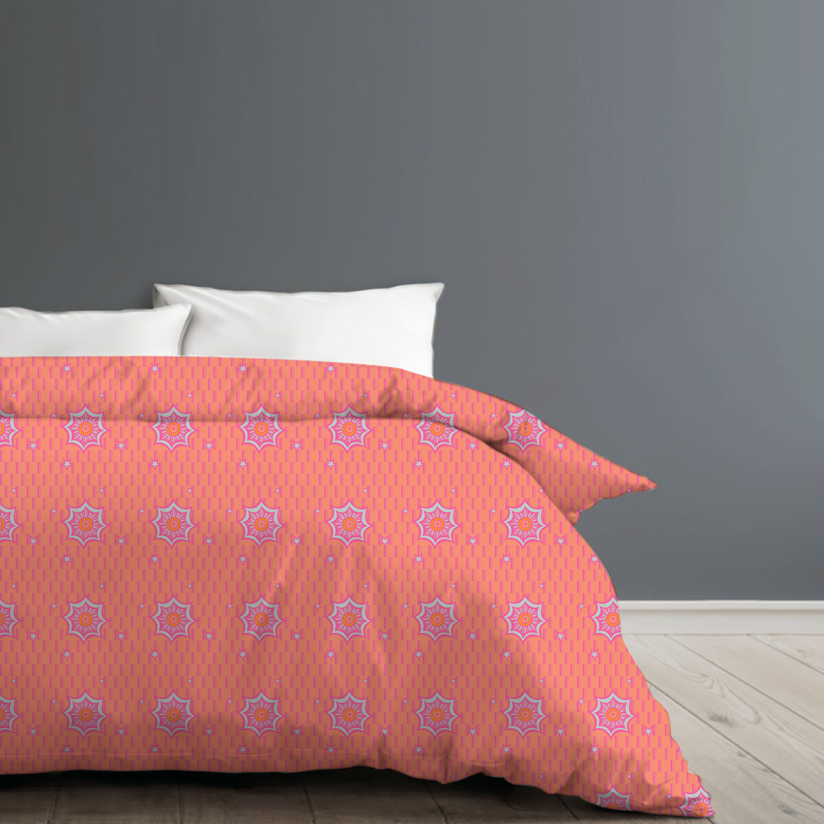 Afrikan Star Flirty duvet cover by © 2024 Nanjala Design for UndaMeta
