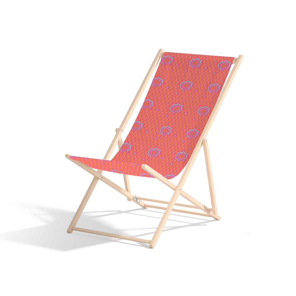 Afrikan Star Flirty beach chair by © 2024 Nanjala Design for UndaMeta