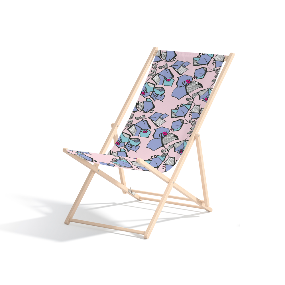 Bougainvillea Motomoto beach chair by © 2024 Nanjala Design for UndaMeta