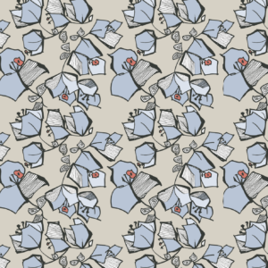 Bougainvillea Barafu pattern design by © 2024 Nanjala Design for UndaMeta