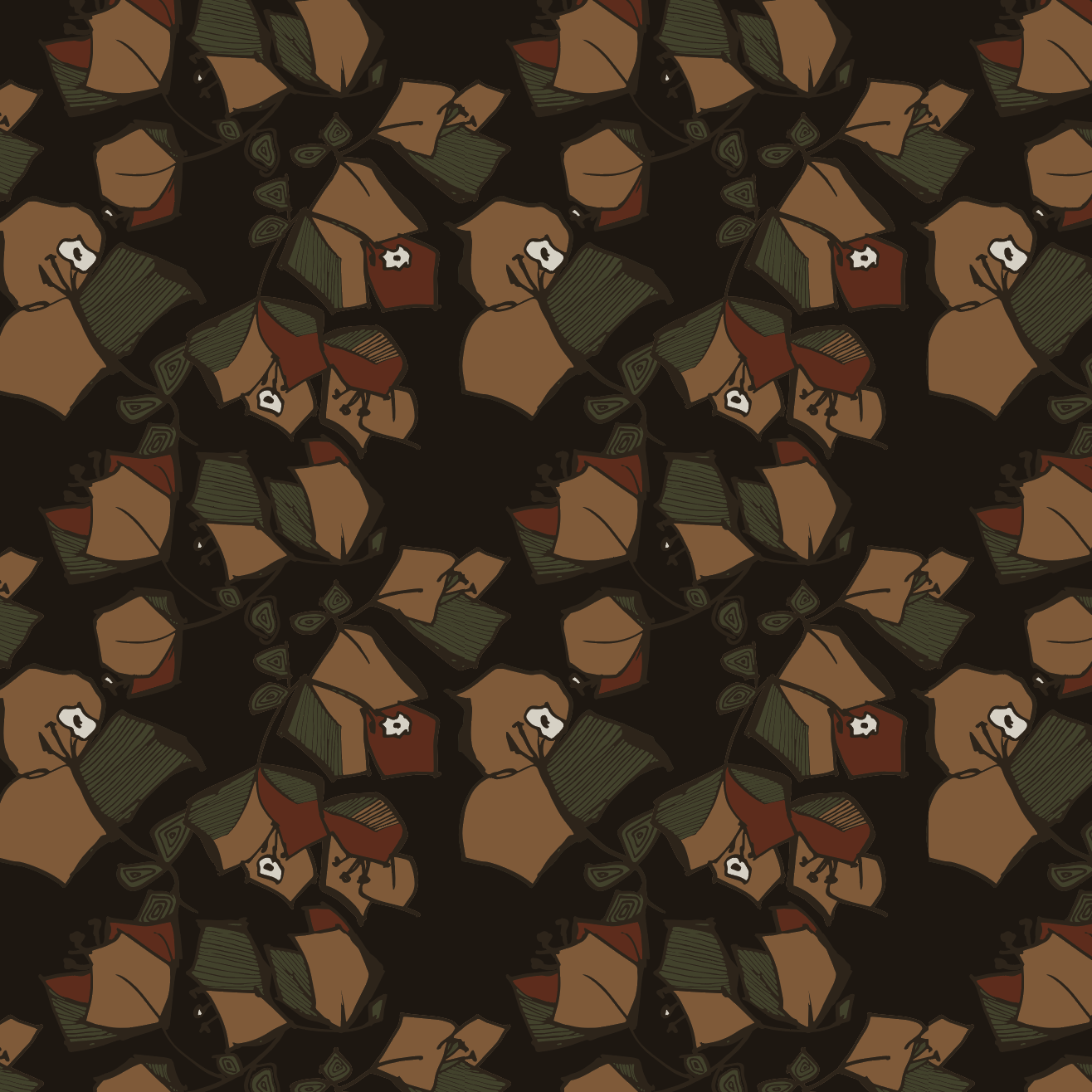 Bougainvillea Wakawaka pattern design by © 2024 Nanjala Design for UndaMeta