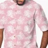 Monstera Romance male model in shirt, front view by © 2025 Nanjala Design for UndaMeta
