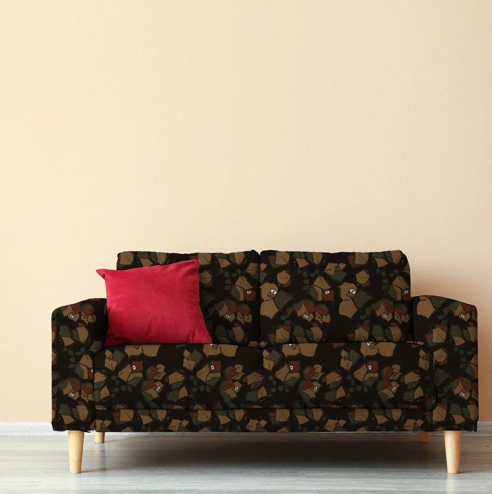 Bougainvillea Wakawaka sofa set mockup by © 2025 Nanjala Design for UndaMeta