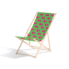 Polka Petunia beach chair by © 2025 Nanjala Design for UndaMeta