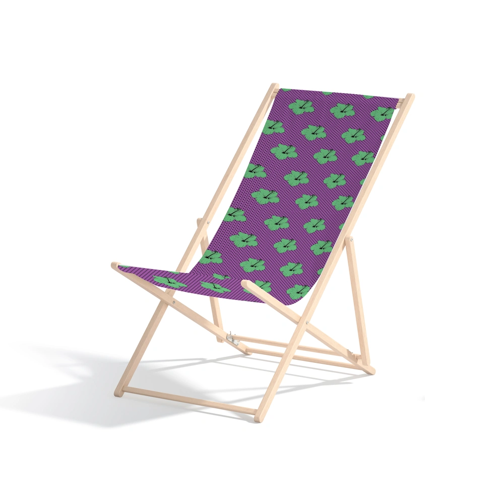 Polka Pwani beach chair by © 2025 Nanjala Design for UndaMeta