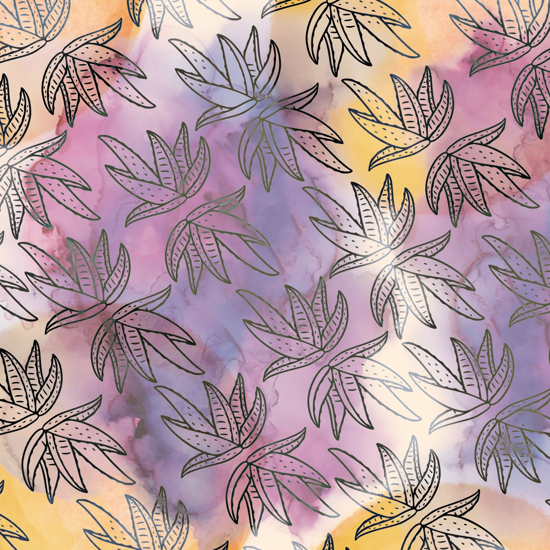 Aloe Vera Kwanza pattern design by © 2025 Wazadi Designs for UndaMeta