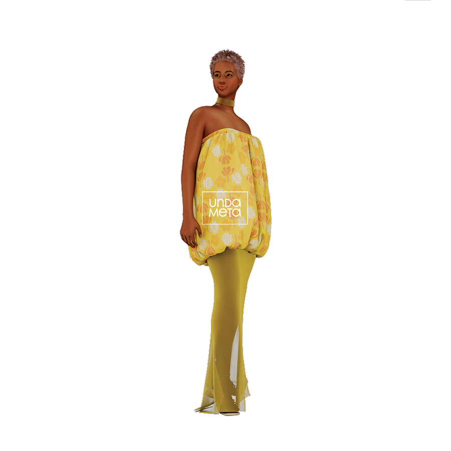 Veria & Paddle Two pattern design on Afrikan 3D female model by © 2025 Nanjala Design