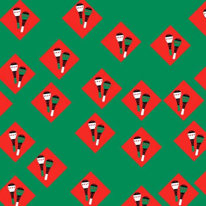 Kenyan green a design by Ophicore Digital Undameta colors, Green, Red, White and Black