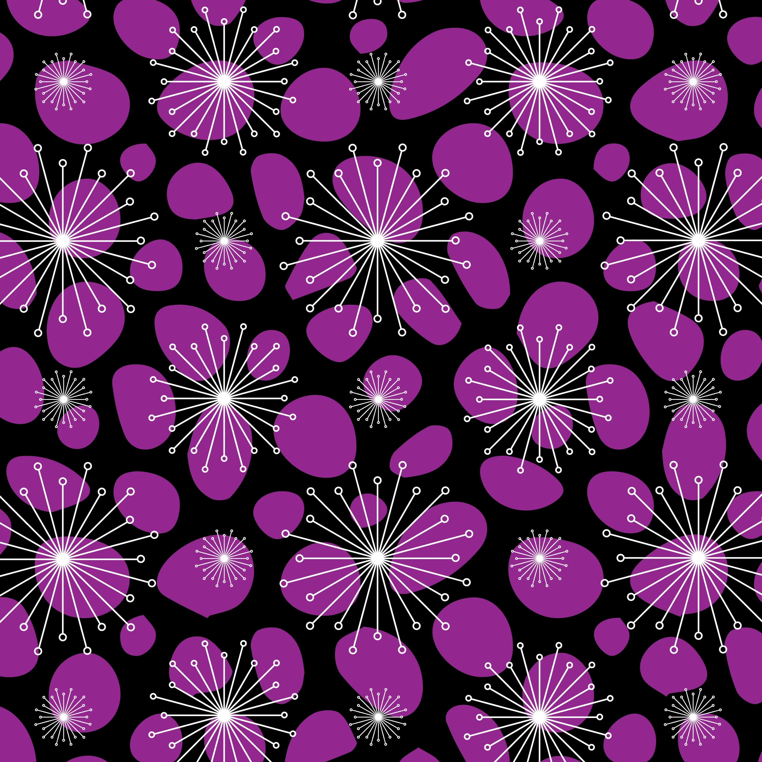 Stoneflower Drift Purple pattern design © 2025 Phylis Achieng for UndaMeta