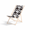 Black Petals beach chair by © 2025 Nanjala Design for UndaMeta