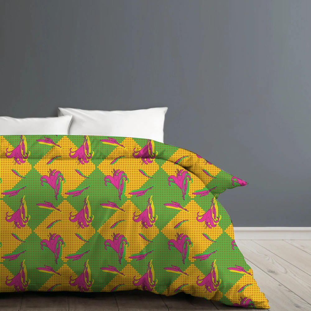 Johari Lily duvet cover by © 2025 Nanjala Design for UndaMeta