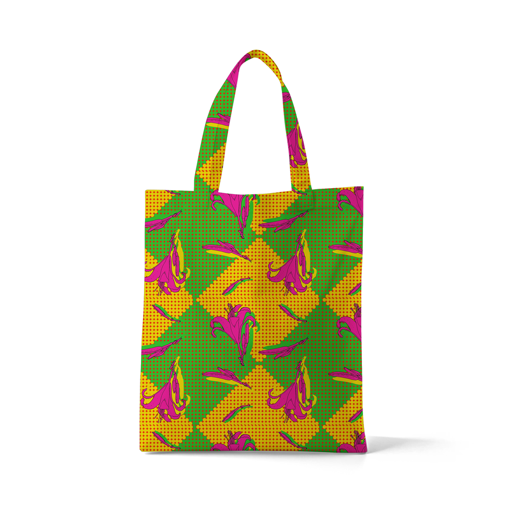 Johari Lily tote bag chair by © 2025 Nanjala Design for UndaMeta