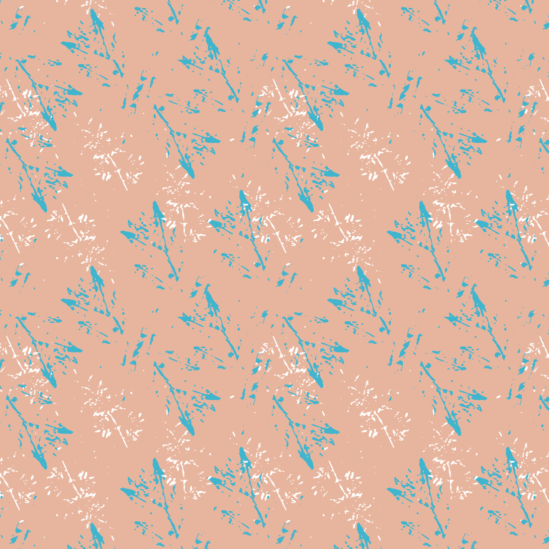 Delicate grass impressions in teal and ivory. Grass Breeze by © 2025 Sylvia Shilesi for UndaMeta