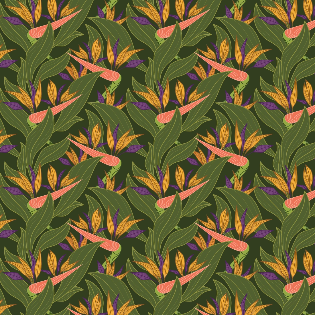 Jungle Crane Lily by © 2025 Untidylines for UndaMeta