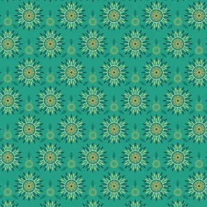 Teal Starburst by © 2025 Untidylines for UndaMeta