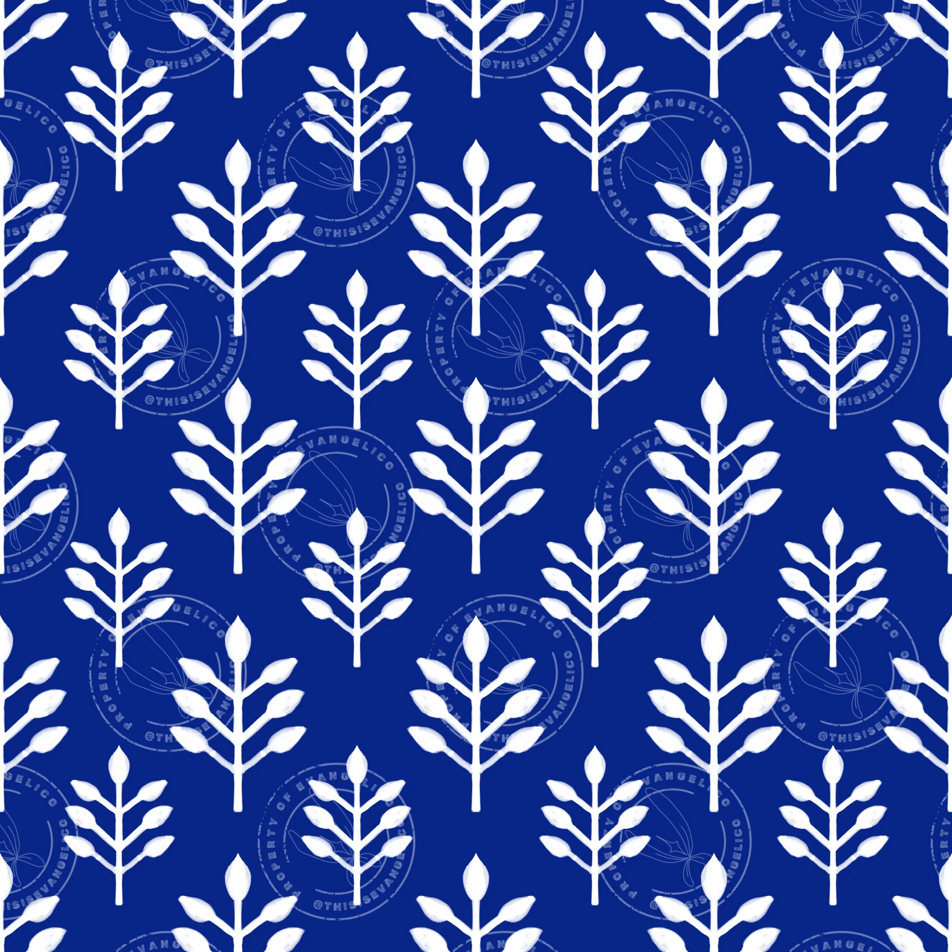 African Botanical Print 3 Colourways © 2026 Evangelico for UndaMeta